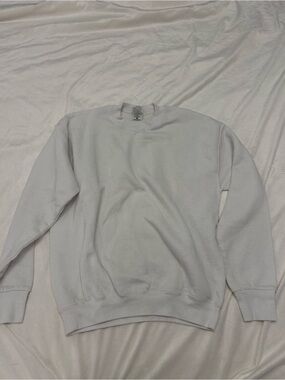 Classic Vintage White Crewneck Sweatshirt - Men's